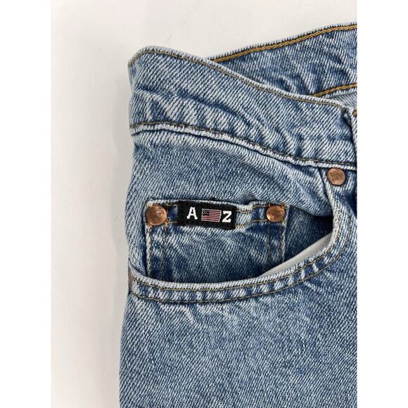 Vtg 90s Arizona Cut Off Button Fly Denim Jean Shorts Womens Size 7 7.5” Inseam - Picture 3 of 8